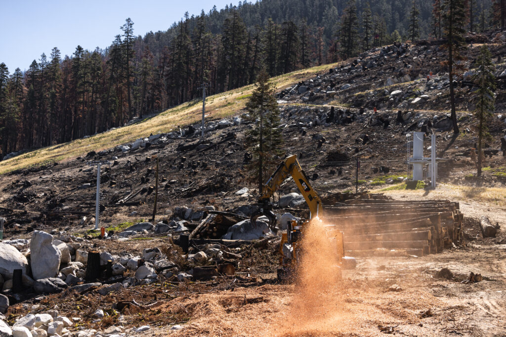 Sierra at Tahoe Caldor fire update trucks