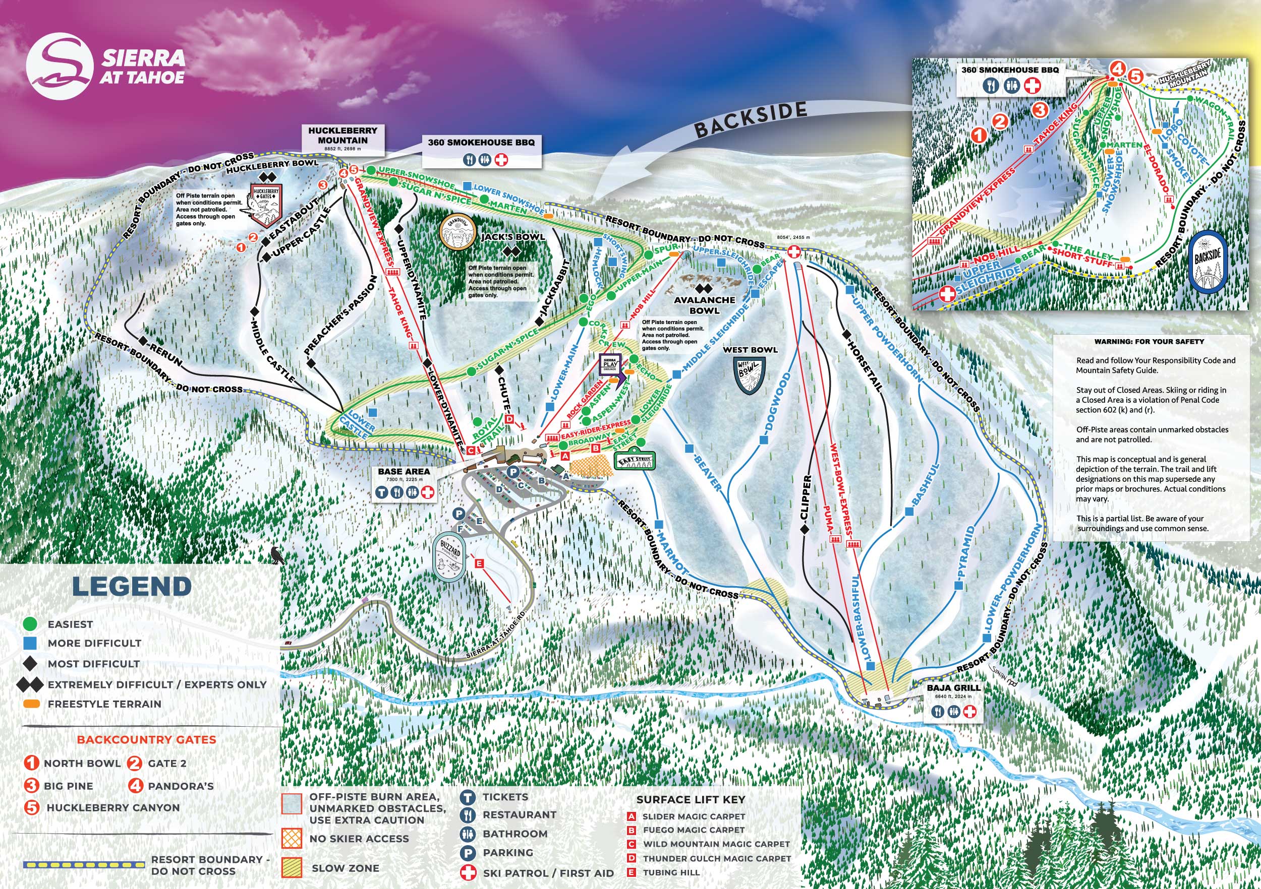 Maps + Stats - Sierra-at-Tahoe